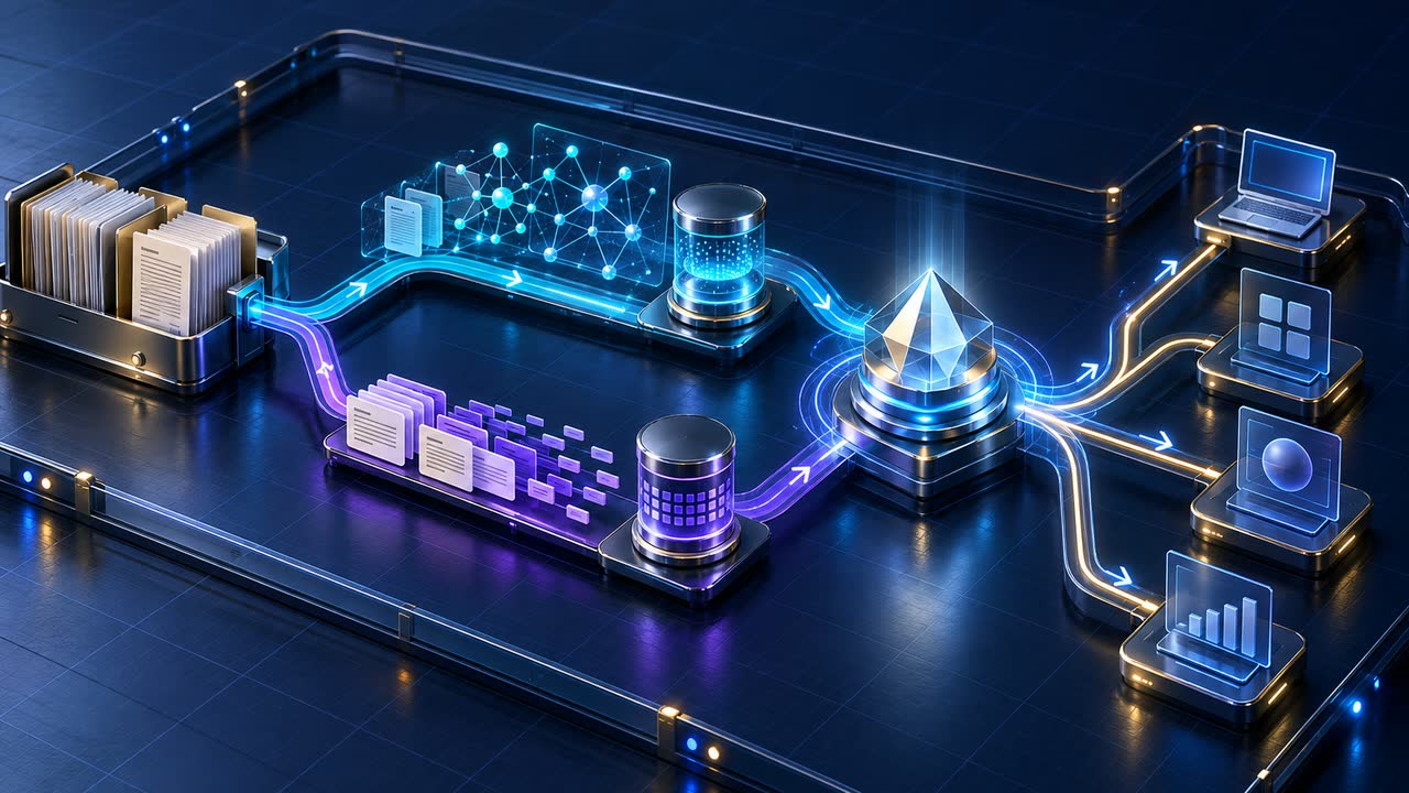 ภาพประกอบ: MCP-RagMax ทำงานอย่างไร — Hybrid Retrieval, Build Jobs และ Orientation Index